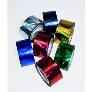 Hoop Glitter Tape Rainbow Silver