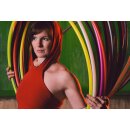 Dance Hoop (LIGHT-HDPE) + Upgrade Feuerhoop 19 mm 90 cm Rot