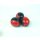 Jonglierball Leder Premium (Eigenmarke) Rot/Schwarz (1 Stück)
