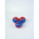 Jonglierball Leder Premium (Eigenmarke) Rot/Blau (1 Stück)