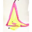 Flag-Poi, Dreieck-Poi (1 Paar) (Eigenmarke) Pink-Neongelb