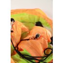 Schweif-Poi (2 Schweife), Tail-Poi (1 Paar) (Eigenmarke) Orange-Grün