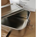 Lunch Box Edelstahl 1400 ml ohne Unterteilung (ohne Gravur)