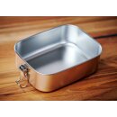 Lunch Box Edelstahl 1400 ml ohne Unterteilung (ohne Gravur)