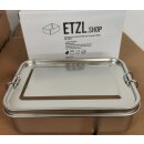 Lunch Box Edelstahl 1400 ml mit 3-fach Unterteilung (ohne Gravur)