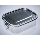 Lunch Box Edelstahl 1400 ml mit 3-fach Unterteilung (ohne Gravur)